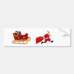 Hurry, Santa Bumper Sticker