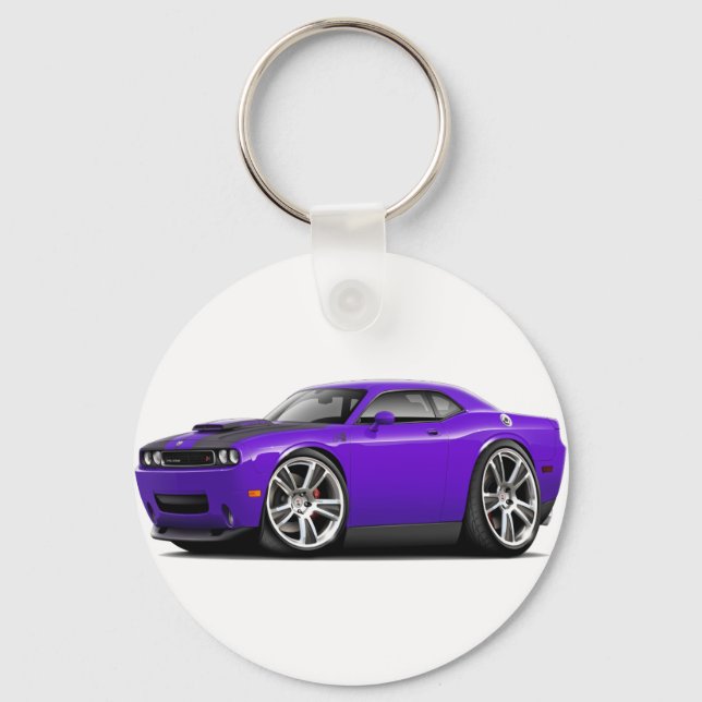 Hurst Challenger Purple Car Key Ring (Front)
