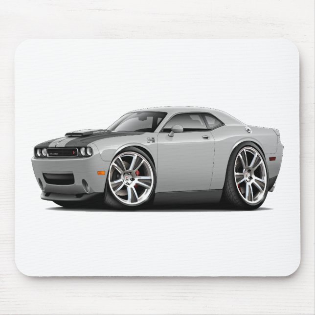 Hurst Challenger Silver Car Mouse Mat (Front)