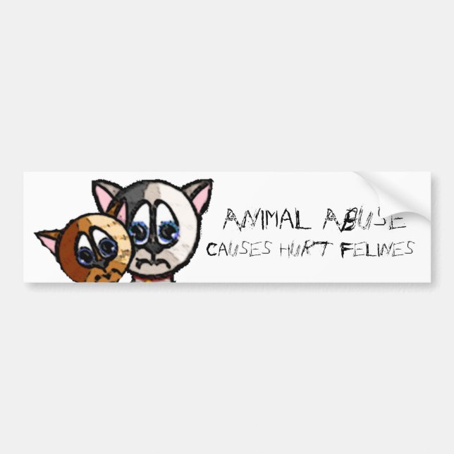 Hurt Felines Bumper Sticker (Front)