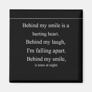Hurting Heart sadness depression alone emo relatio Magnet