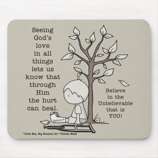 Hurts Can Heal Mouse Mat (Front)