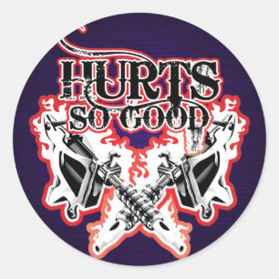 Hurts So Good Tattoo Stickers $7.95