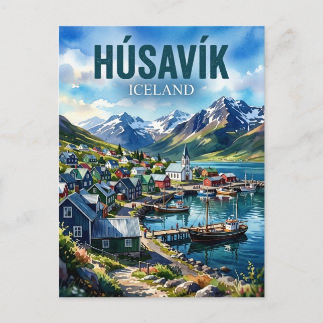 Húsavík Iceland Postcard (Front)