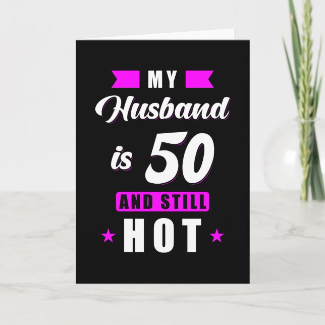 Husband 50 Birthday Gift Card (Front)