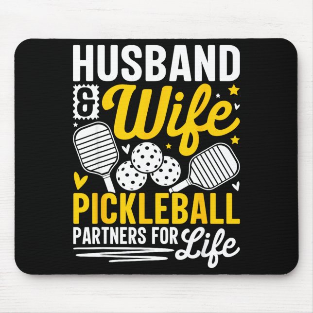 Husband &amp; Wife Valentines Day Couple Ckleball  Mouse Mat (Front)