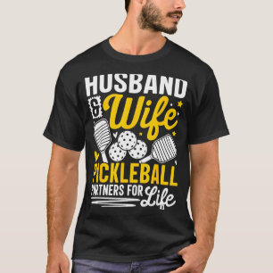 Husband &amp; Wife Valentines Day Couple Ckleball  T-Shirt
