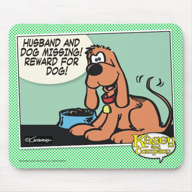 Husband and Dog Mouse Mat (Front)