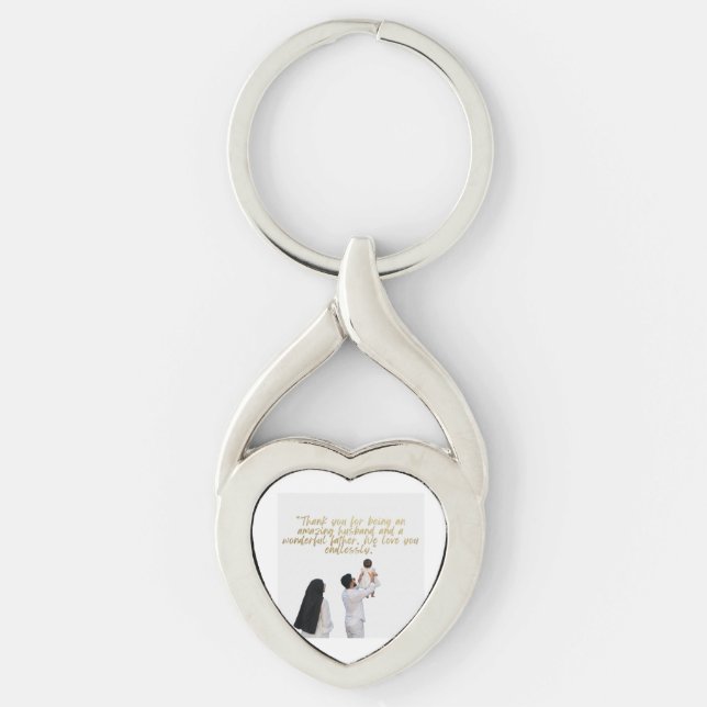 Husband and Father Appreciation Key Ring (Front)