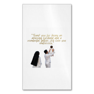 Husband and Father Appreciation Magnetic Business Card