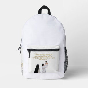 Husband and Father Appreciation Printed Backpack