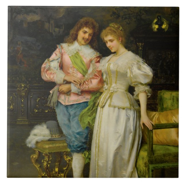 Husband and Wife Betrothed (Wedding and Marriage) Tile (Front)