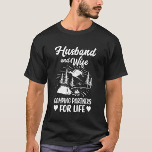 Husband And Wife Camping Partners For Life Camper T-Shirt