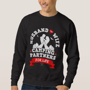 Husband And Wife Camping Partners For Life Funny Sweatshirt