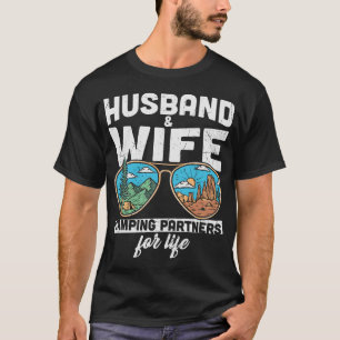Husband And Wife Camping Partners For Life T-Shirt