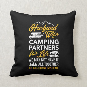 Husband and wife camping partners life cushion