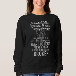 Husband And Wife Couple Husband Wife Cute Married Sweatshirt