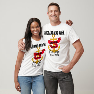 Husband and Wife Cruising Partners Cruise Matching T-Shirt