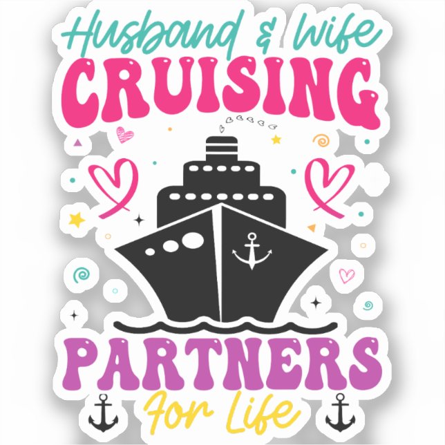 Husband And Wife Cruising Partners For Life (Front)