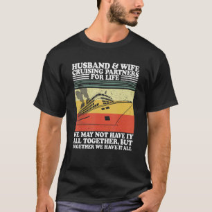 Husband And Wife Cruising Partners For Life Boat Y T-Shirt