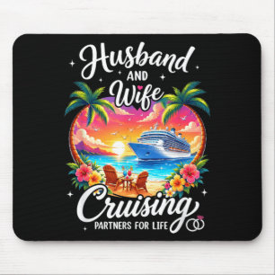 Husband And Wife Cruising Partners For Life Cruise Mouse Mat