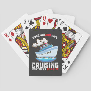 Husband And Wife Cruising Partners For Life Playing Cards