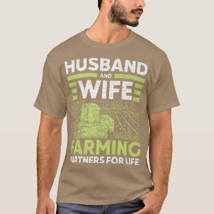 Husband And Wife Farmer Partner Farming T-Shirt