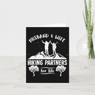 Husband And Wife Hiking Partners For Life T Shirt Card