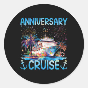 Husband And Wife It's Our Couple Matching Annivers Classic Round Sticker