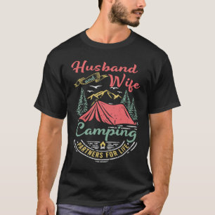 Husband and Wife Partners for Life Married Couple T-Shirt