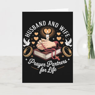 Husband And Wife Prayer Partners Christian Couple Card