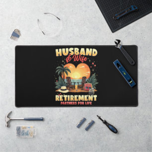 Husband and Wife Retirement Desk Mat
