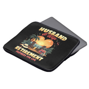 Husband and Wife Retirement Laptop Sleeve