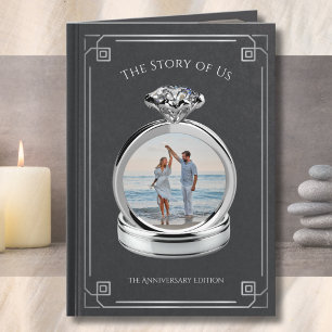 Husband Anniversary Photo Storybook Wedding Ring Card