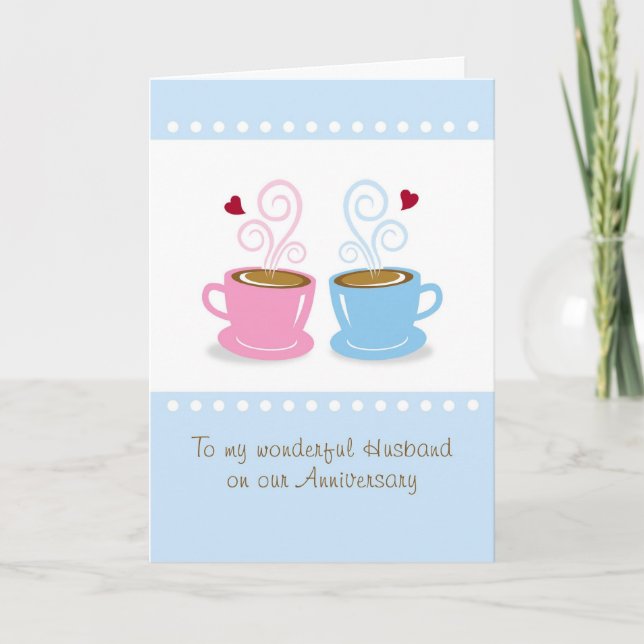 Husband Anniversary Whole Latte Love Greeting Card (Front)