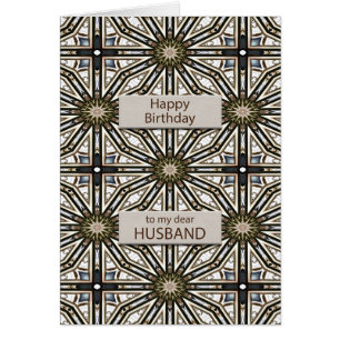 Husband Birthday Abstract Mandala Design