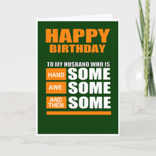 husband birthday card