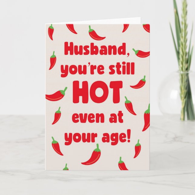 Husband Birthday Card  (Front)
