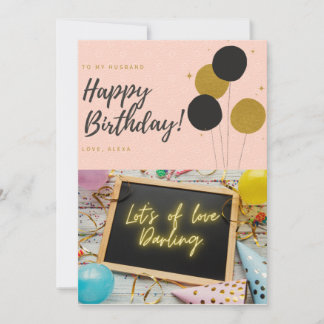 Husband Birthday Card