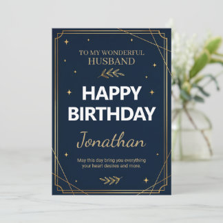 Husband Birthday Card Always & Forever