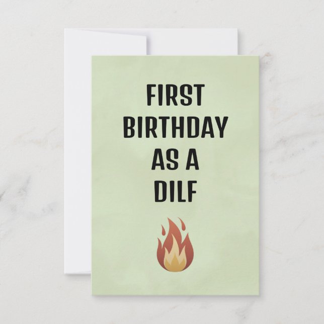 Husband Birthday Card, Fiancé Birthday Card, Thank You Card (Front)
