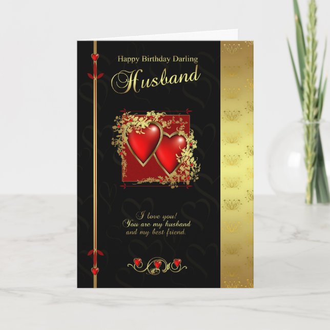 Husband Birthday Card - Happy Birthday Husband (Front)