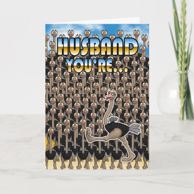 Husband Birthday Card - One In A Million (Front)