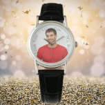 Husband boyfriend love you photo watch<br><div class="desc">Template for Your own photo of a boyfriend,  man,  husband.  With the text: Love You (x4)   A great birthday gift,  wedding gift or keepsake for her. black text.</div>