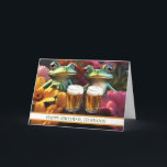 Husband Cute and Funny Beer Frogs Birthday Card<br><div class="desc">Cheers to an awesome husband on his birthday! Cute and humourous and editable text too. Beer themed birthday card.</div>