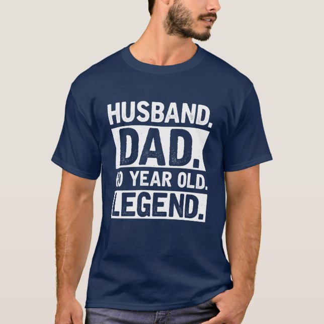 Husband Dad 60 Year Old Legend T-Shirt (Front)