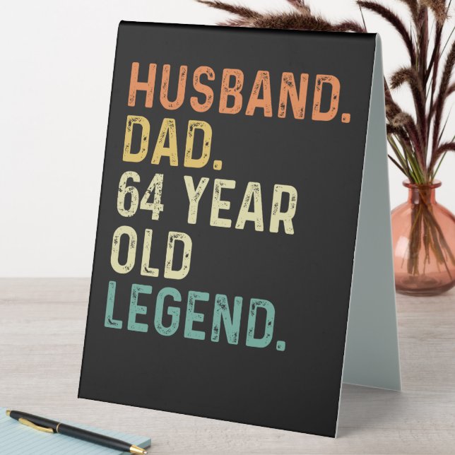 Husband dad 64 year old legend 64th birthday men (In SItu (Table))