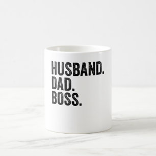 Husband. Dad. Boss.  Coffee Mug