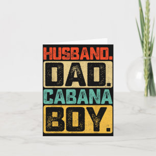 Husband Dad Cabana Father's Day Card