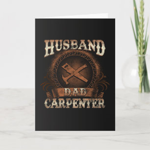 Husband Dad Carpenter Father's Day Card